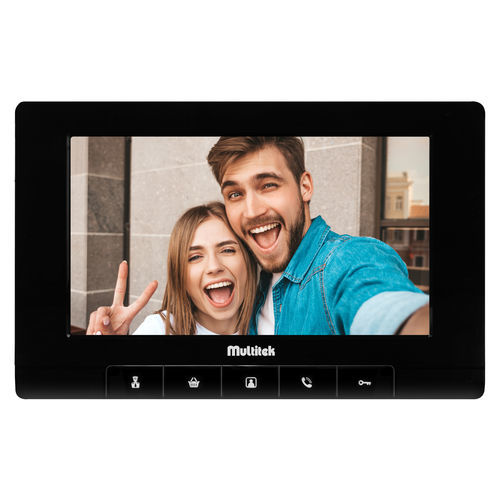 Visiophone blanc - MB-74 - Multitek Electronics - noir / résidentiel / en saillie
