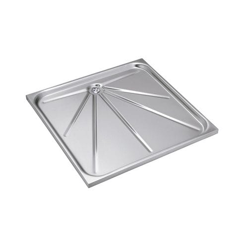 Receveur de douche carré - IN-327-TC - SUPRATECH - à encastrer / en inox / résidentiel