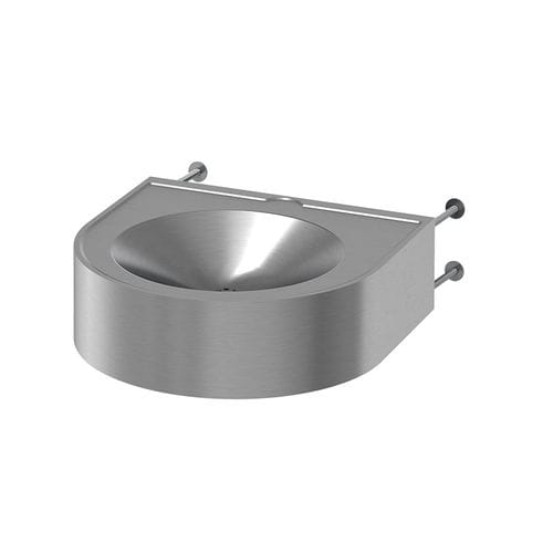 Vasque suspendue - LM-115-TC - SUPRATECH - en inox / pour personnes à mobilité réduite / ronde