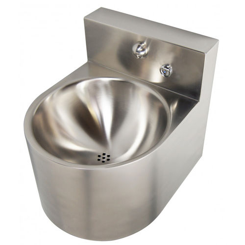 Vasque intégrée - IN-STR - SUPRATECH - en inox / avec mitigeur / ronde