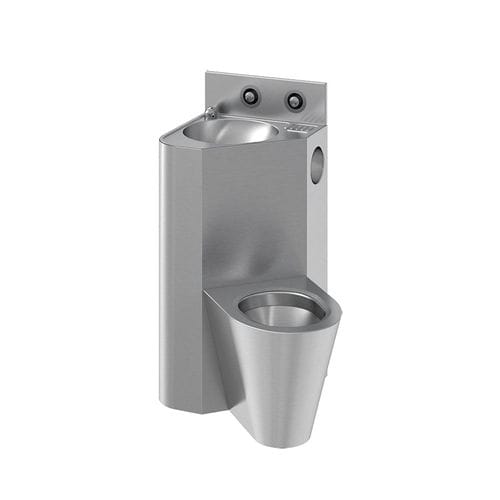 WC à poser - COMPAC  - SUPRATECH - en inox / pour prison / professionnel