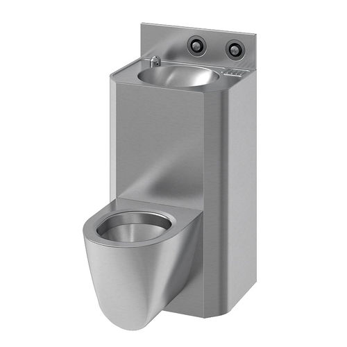 WC suspendu - COMPAC - SUPRATECH - en inox / pour prison / professionnel