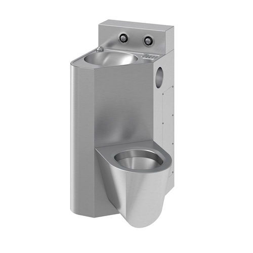 WC à poser - COMPAC IN-3000 - SUPRATECH - en inox / pour prison / professionnel