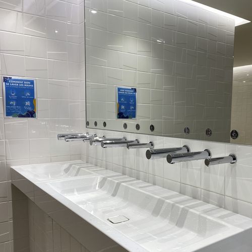Robinet sèche-mains pour lavabo - RONDEO - SUPRATECH - mural / infrarouge / en laiton chromé