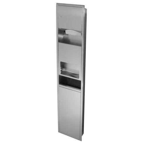 Sèche-mains automatique - SMH-92 - SUPRATECH - encastrable / en acier inoxydable / avec distributeur de papier
