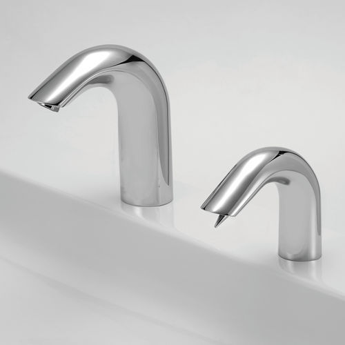 Distributeur de savon professionnel - ALLURE - SUPRATECH - sur plan / en laiton chromé / électronique