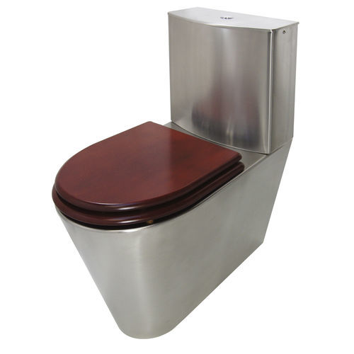 WC monobloc - ULTIMA - SUPRATECH - près du mur / en inox / pour sanitaire public