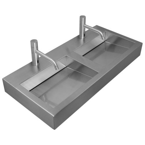 Vasque murale - L-118-S series - SUPRATECH - en inox / sur mesure / pour personnes à mobilité réduite