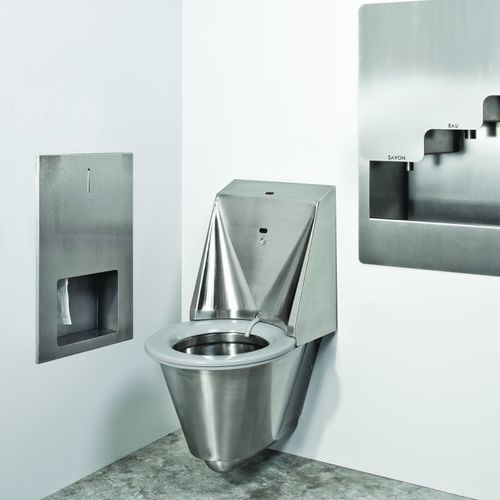 WC électronique - HYGISEAT  - SUPRATECH - suspendu / en inox / pour sanitaire public