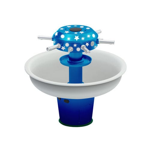 Lave-mains sur pied - LAGOON - SUPRATECH - rond / en marbre / en inox