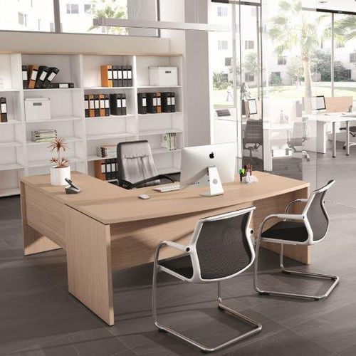 Bureau de direction - PUNTO6 - EMOBOK - contemporain / en mélaminé / d'angle