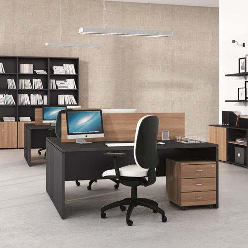 Bureau pour open space - PUNTO6 - EMOBOK - contemporain / en aluminium / en mélaminé
