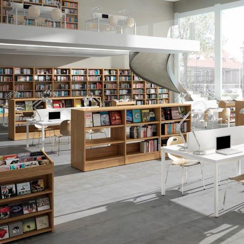 Bibliothèque modulable - MENTOR - EMOBOK - haute / basse / paravent