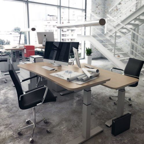 Bureau pour open space - TUSCANY - EMOBOK - contemporain / en aluminium / en mélaminé
