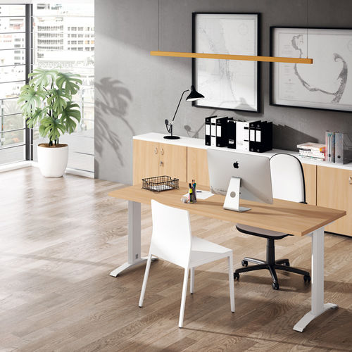 Armoire de classement basse - ATENEA + - EMOBOK - haute / en bois / avec porte battante