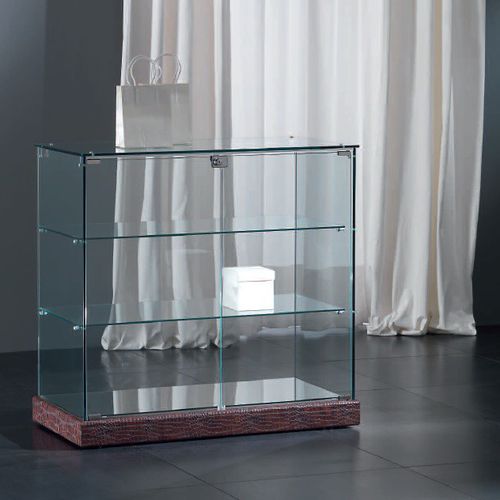 Vitrine contemporaine - 9/B - Castellani.it srl - sur piétement / en verre / basse