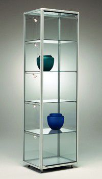 Vitrine contemporaine - AL51 - Castellani.it srl - sur piétement / en verre / en aluminium