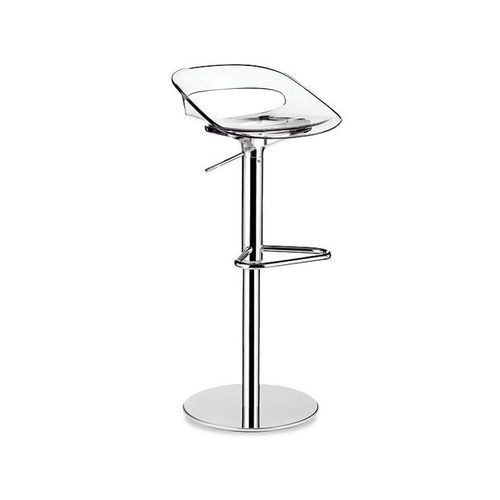 Tabouret de bar contemporain - ALEX - Castellani.it srl - en acrylique / avec piètement en acier / pivotant