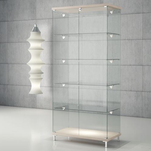 Vitrine contemporaine - Q/85 - Castellani.it srl - sur piétement / en verre / en bois