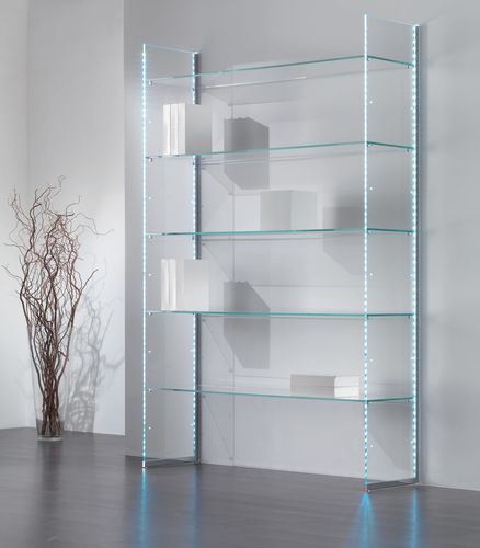 Présentoir pour vêtements - COMP/37 - Castellani.it srl - mural / en verre / professionnel