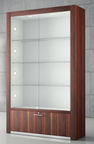 Vitrine contemporaine - Q/120_BF - Castellani.it srl - sur piétement / en verre / en bois