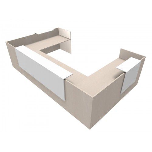Banque d'accueil d'angle - funny_u_ang - Castellani.it srl - en placage de bois