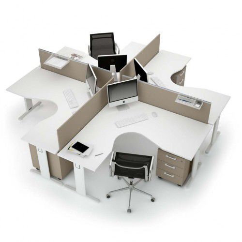 Bureau pour open space - comp_4 - Castellani.it srl - contemporain / en bois / professionnel