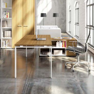 Bureau contemporain - funny_U - Castellani.it srl - en bois / avec rangement / 4 pieds