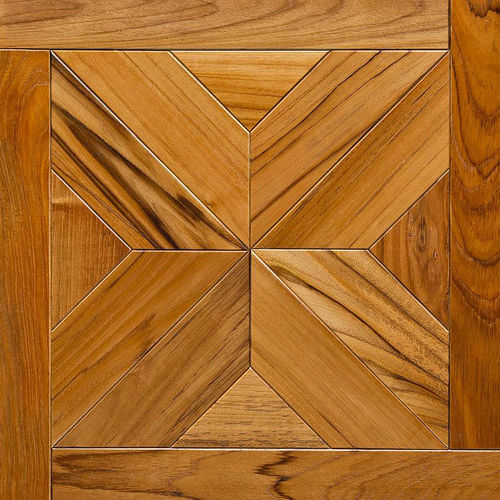 Parquet massif - CASSETTONE VENEZIA TEAK ASIA PRELEVIGATO VERNICIATO - MONPAR - en teck / verni / à coller