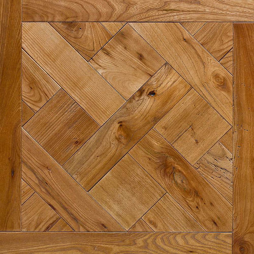 Parquet massif - CASSETTONE VERSAILLES OLMO ANTICO PRELEVIGATO CERATO - MONPAR - en orme / vieilli / à coller