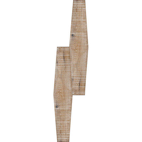 Parquet contrecollé - LUNGO ESAGONO CARBONATO FUMÈ BIANCO TAGLIO SEGA VERNICIATO - MONPAR - en chêne / peint / à coller
