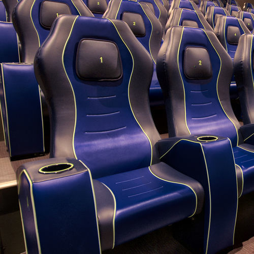 Fauteuil de cinéma en cuir - COMO - Cinearredo Italia - Home Cinéma / bleu / ergonomique