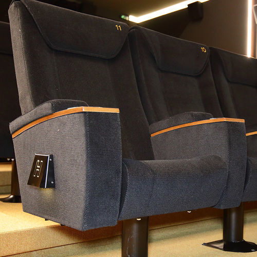 Fauteuil de cinéma en cuir - KALOS BC - Cinearredo Italia - en bois / en tissu / Home Cinéma