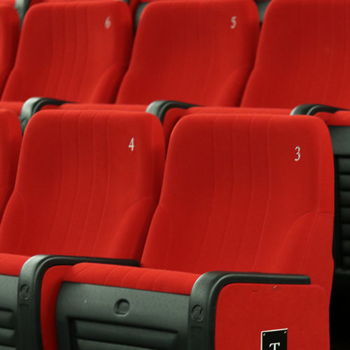 Fauteuil d'auditorium contemporain - TOSCA - Cinearredo Italia - en tissu / en acier / pliant