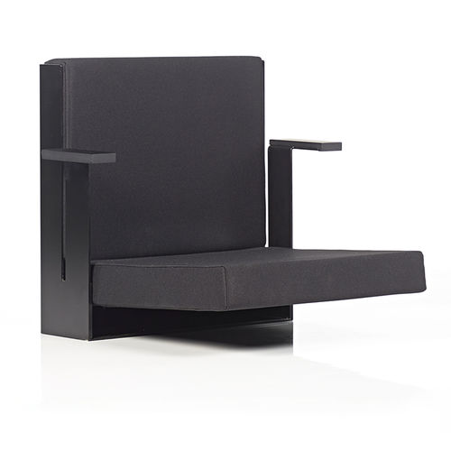 Fauteuil d'auditorium contemporain - JXXIII SLIM - Cinearredo Italia - en tissu / pliant / noir