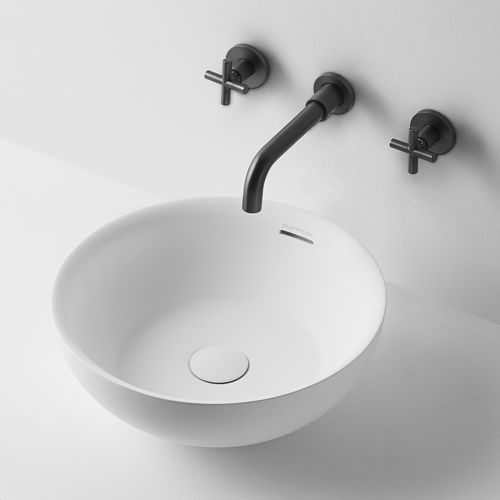 Vasque à poser - OVO - Claybrook interiors - en marbre / en pierre naturelle / ronde