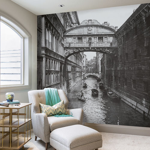 Papier peint contemporain - VENEZIA – PONTE DEI SOSPIRI - Skinwall - en tissu / en vinyle / motif urbain