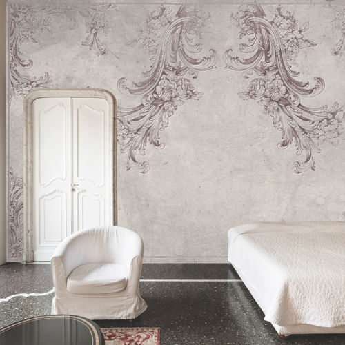 Papier peint contemporain - HEAVEN - Skinwall - en tissu / en vinyle / à motif floral