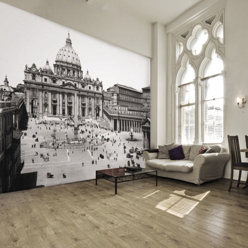 Papier peint contemporain - ROMA – BASILICA DI SAN PIETRO - Skinwall - en tissu / en vinyle / motif urbain