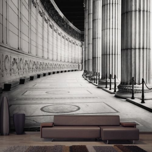 Papier peint contemporain - ROMA – COLONNATO DEL BERNINI - Skinwall - en tissu / en vinyle / motif urbain