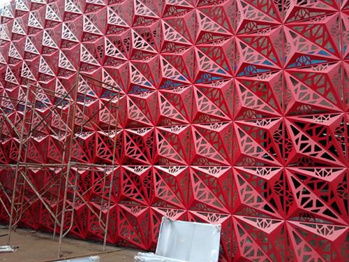 Panneau en tôle décoratif - Shanhe aluminum building material co.,ltd - en aluminium / pour façade