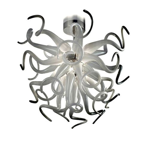 Lustre contemporain - Medusa - Murano Lux - en verre soufflé / en verre de Murano / en métal chromé