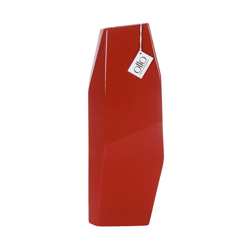 Vase contemporain - D230.061 - Le Présent - en céramique / rouge
