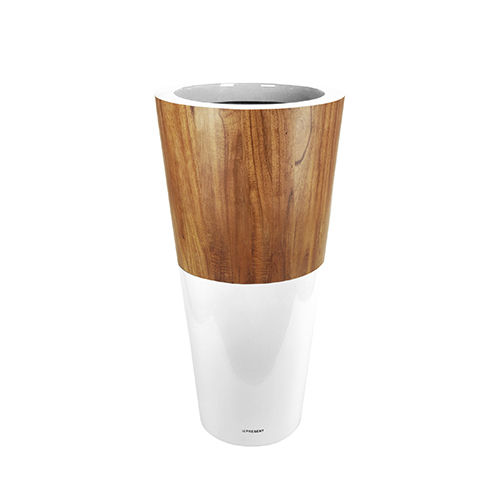 Jardinière en bois - J750.068 - Le Présent - conique / contemporaine / d'extérieur