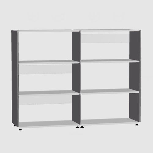 Étagère modulable - PLUSMINUS 3 X 2 - Faust Linoleum - contemporaine / en MDF / en tôle d'acier