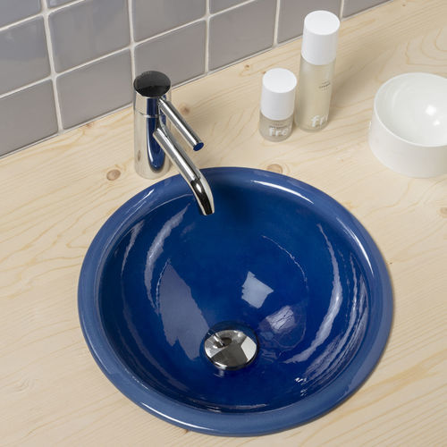 Vasque à poser - EIVISSA - CERAMICA FERRES - en grès / ronde / 1 trou