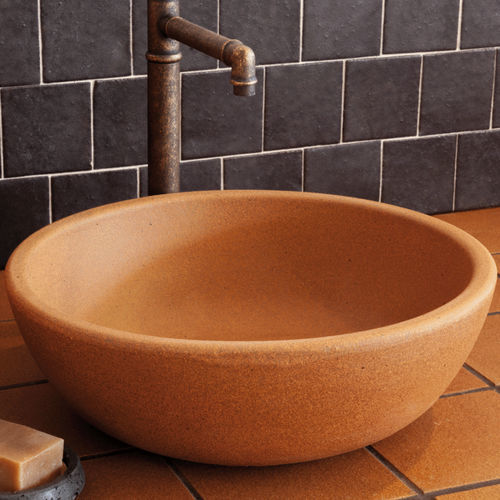Vasque à poser - HIDRA - CERAMICA FERRES - en grès / ronde / 1 trou