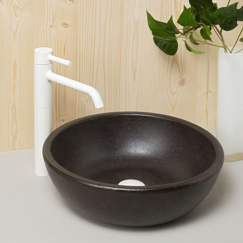 Vasque à poser - TOSSA - CERAMICA FERRES - en grès / ronde / 1 trou