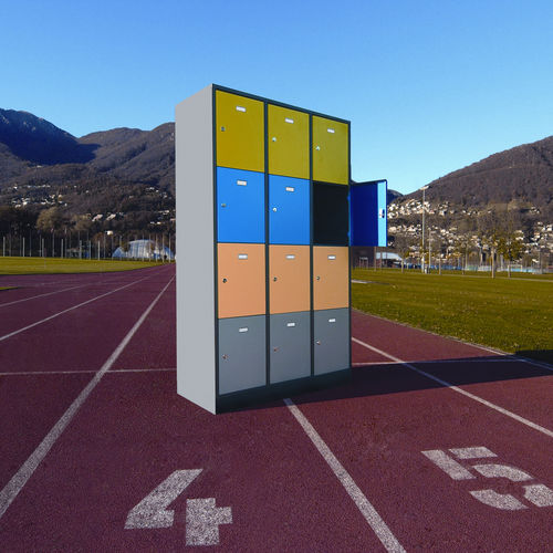 Casier vestiaire en métal - SPACE - Sara - pour établissement public / pour installation sportive / professionnel