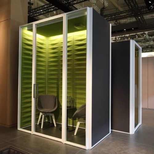 Bureau POD acoustique - CSS - Sara - en verre / pour open space
